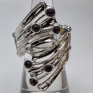 Paparazzi Silver Ring with Purple Accents (228)
